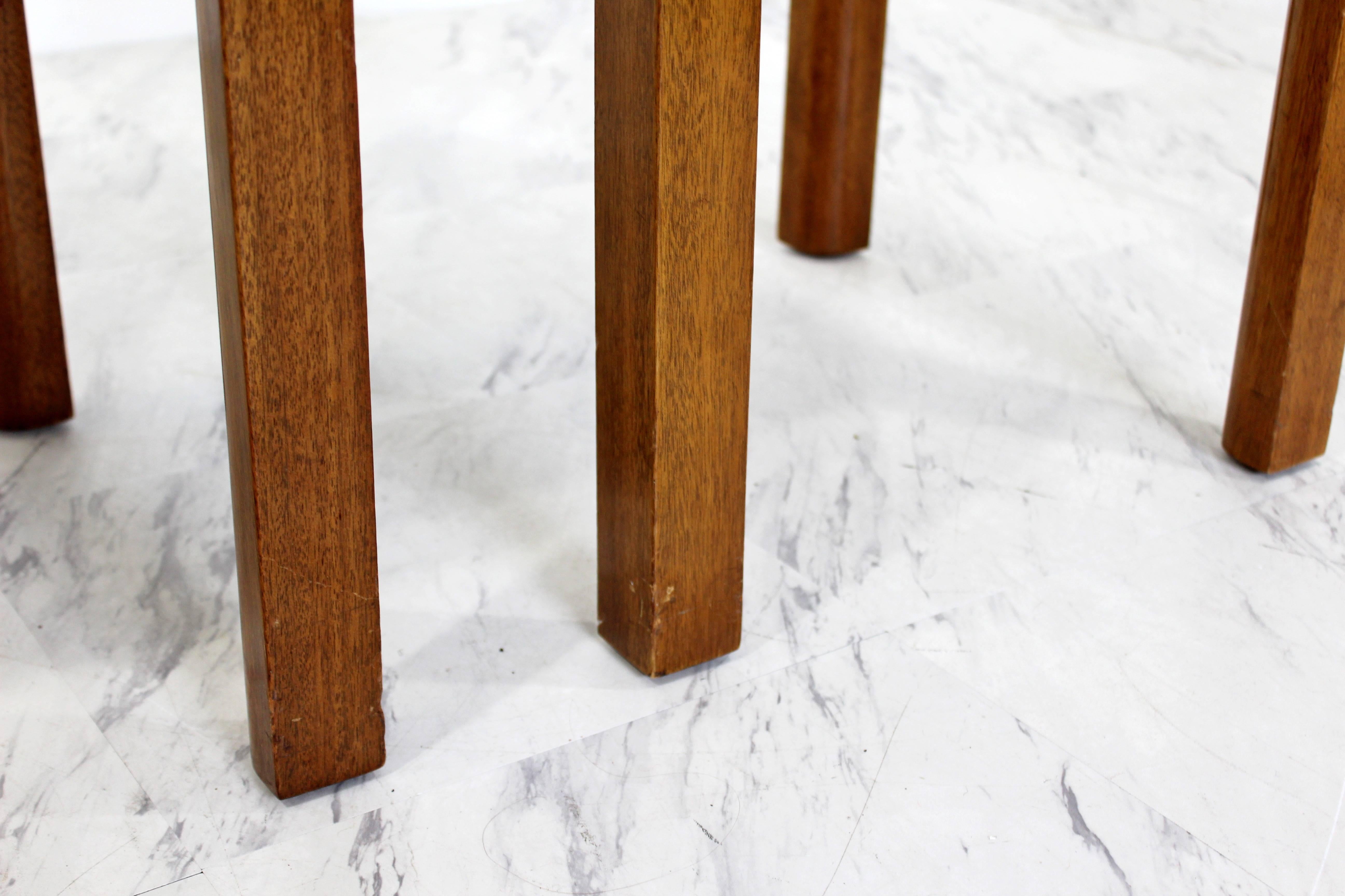 Mid-Century Modern Harvey Probber Pair of Square Travertine Side End Tables 2