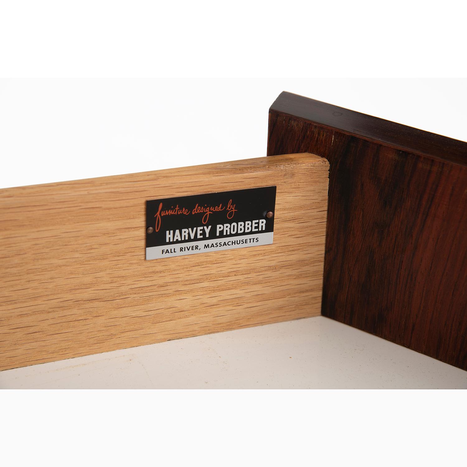 Mid-Century Modern Harvey Probber Rosewood Bar Cabinet For Sale 4