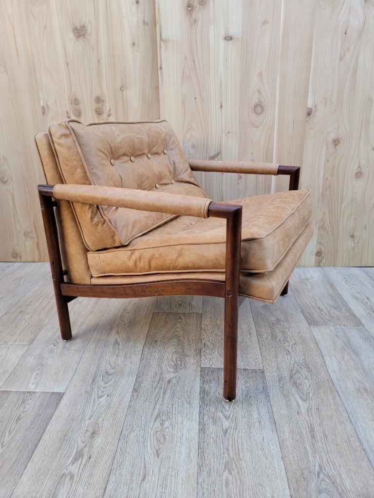 Mid-20th Century Mid-Century Modern Harvey Probber Style Walnut Frame Armchair