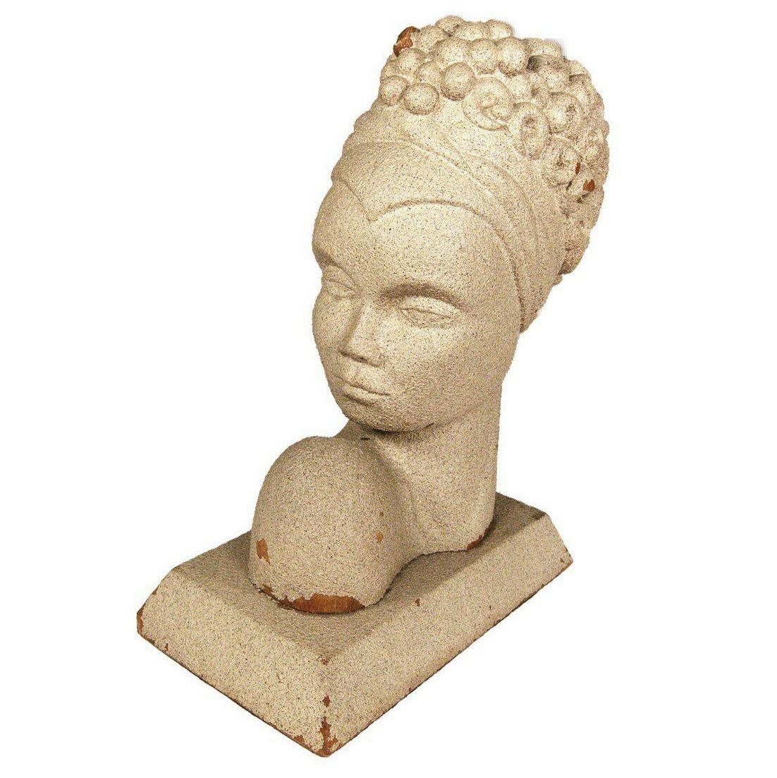 American Mid-Century Modern Hawaiian Male and Female Bookends, Pair For Sale