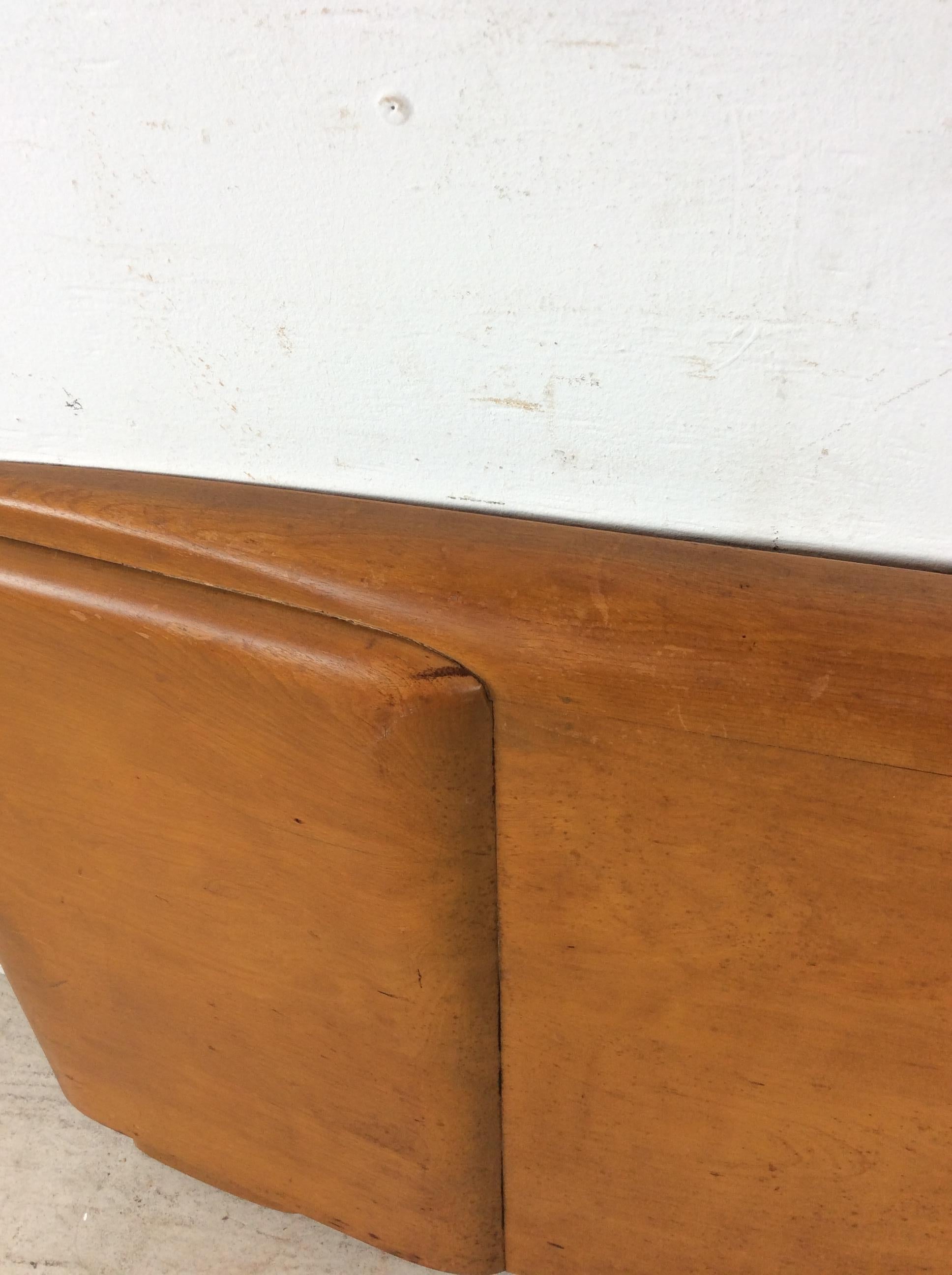 Tête et pied de lit modernes du milieu du siècle par Heywood Wakefield en vente 6