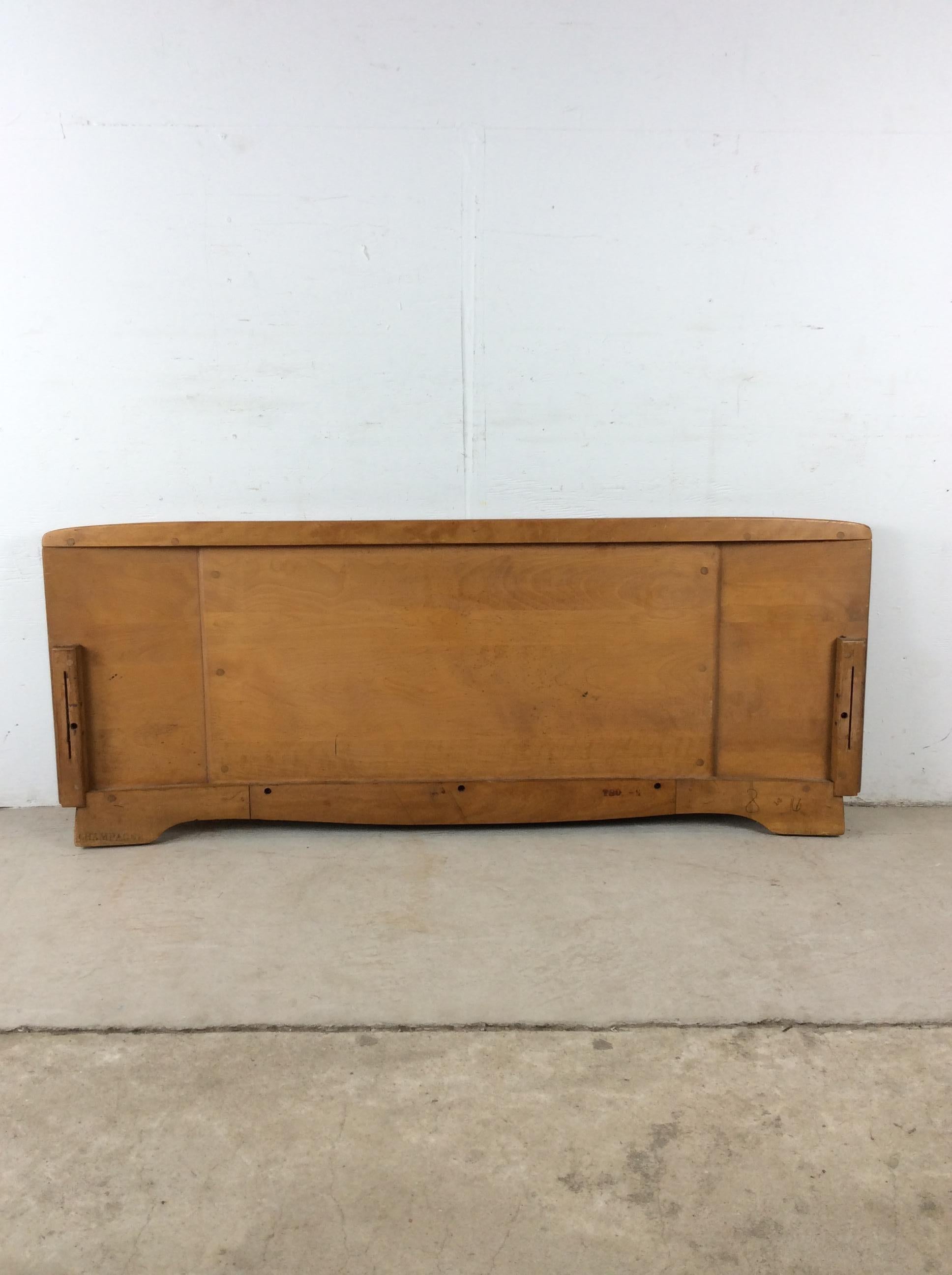 Tête et pied de lit modernes du milieu du siècle par Heywood Wakefield en vente 12