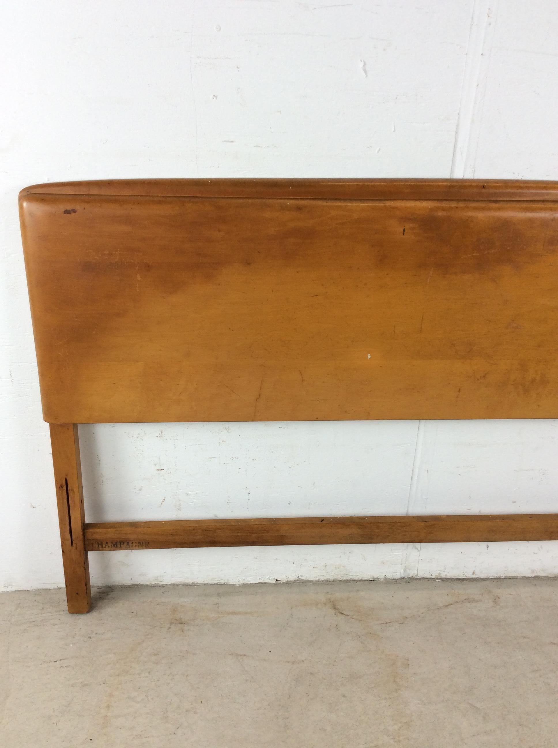 Mid-Century Modern Tête et pied de lit modernes du milieu du siècle par Heywood Wakefield en vente