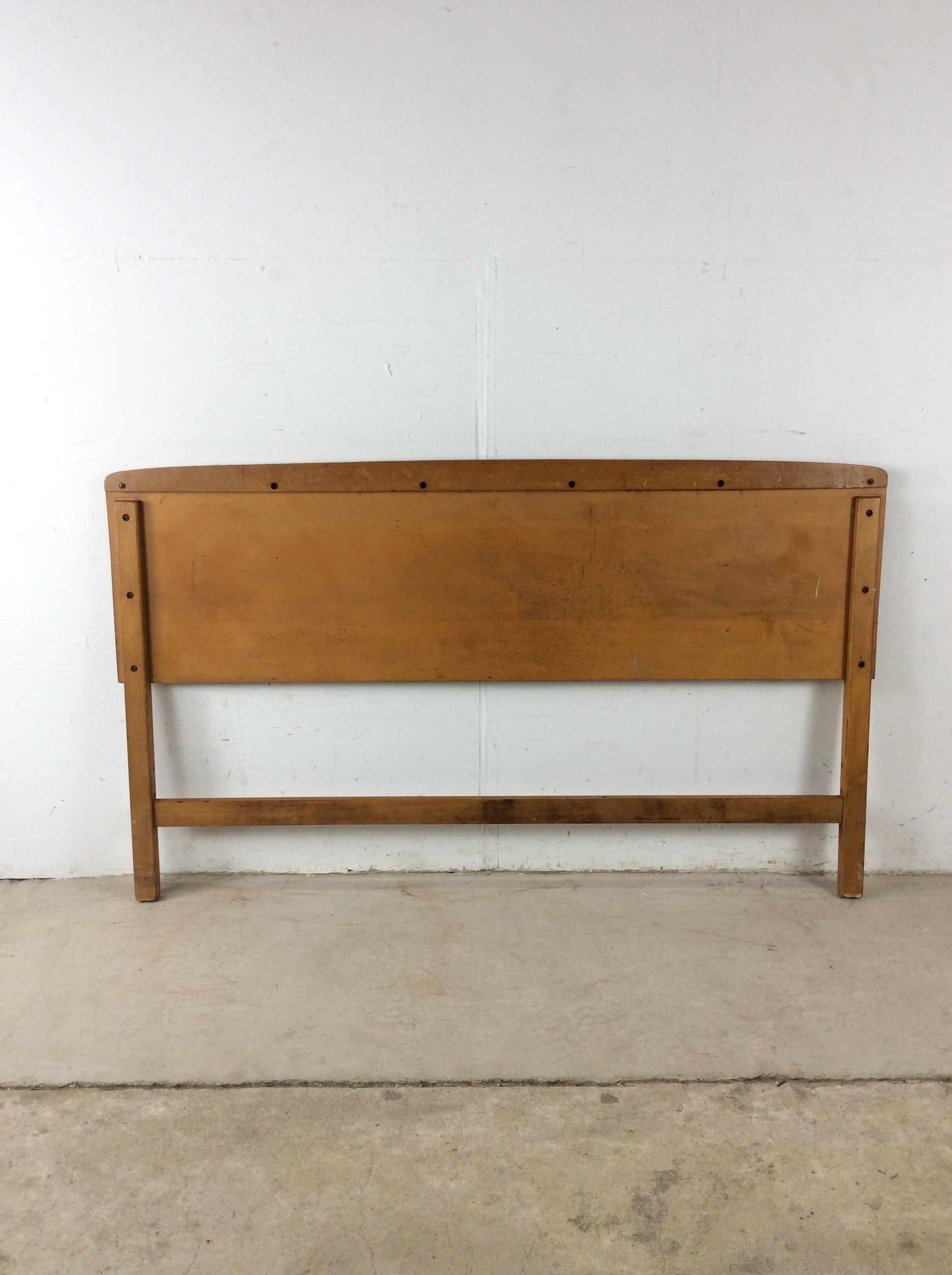 Tête et pied de lit modernes du milieu du siècle par Heywood Wakefield en vente 2