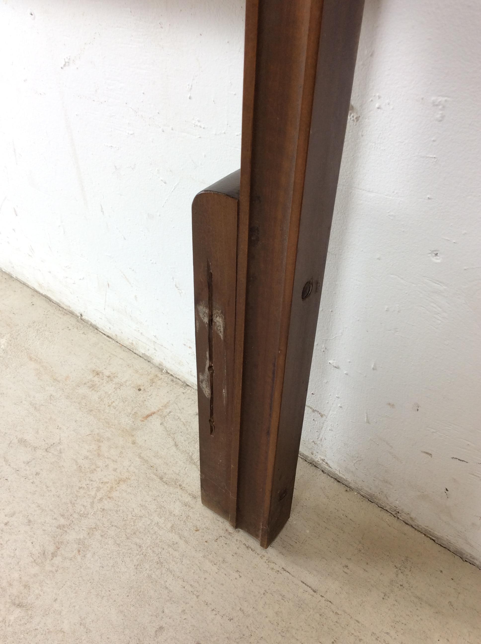 Mid Century Modern Headboard & Footboard with Beveled Detailing by Johnson Carpe en vente 4