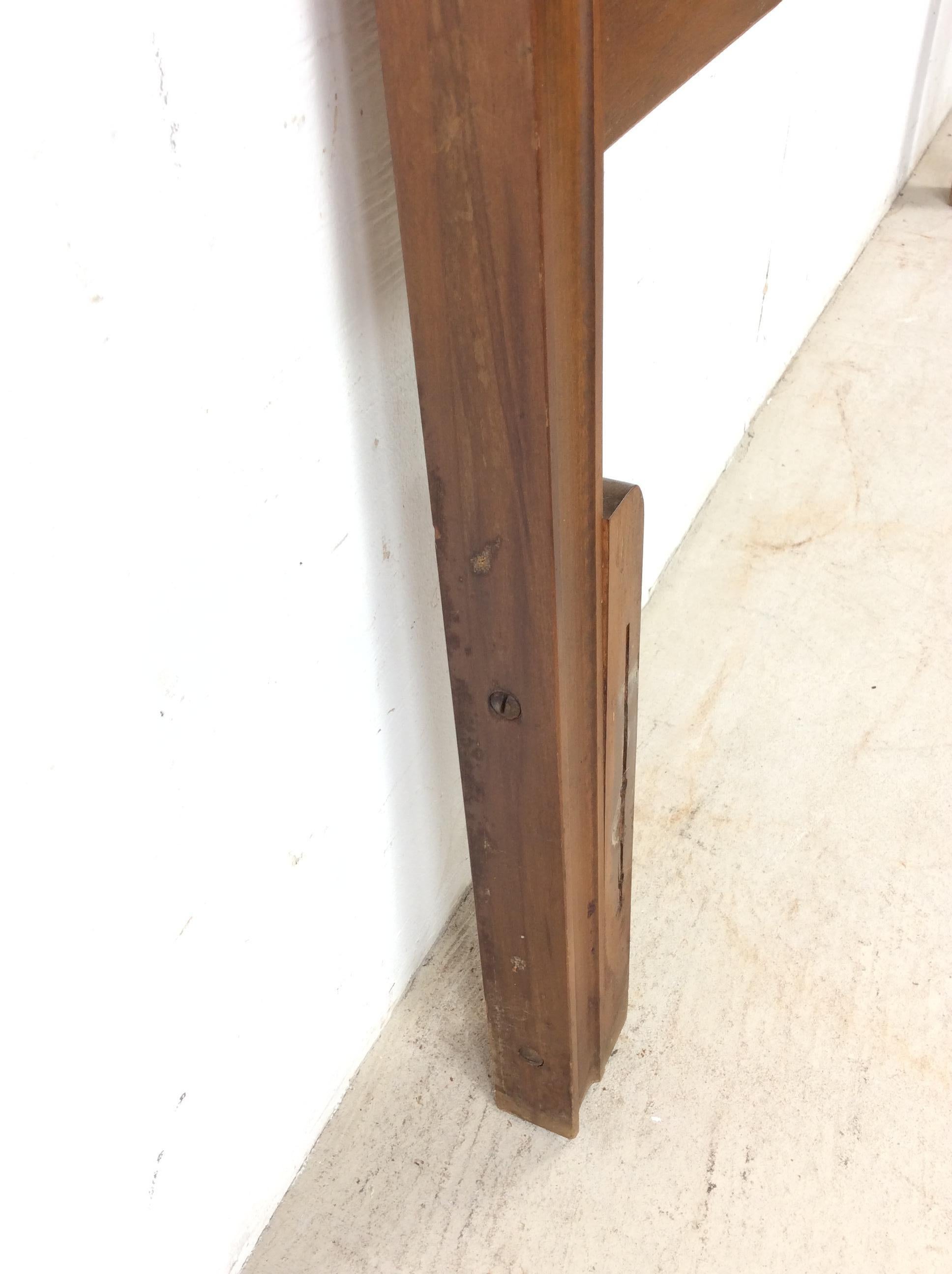 Mid Century Modern Headboard & Footboard with Beveled Detailing by Johnson Carpe en vente 6