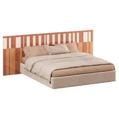 Tête de lit Modernity Geometric Modern Pattern Wood pour lit Queen