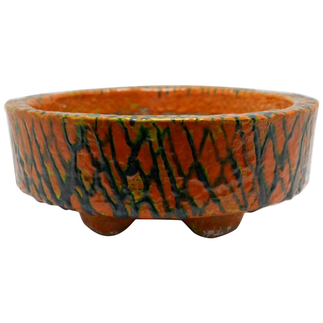 MidCentury Modern Heavy Ceramic Planter at 1stDibs