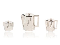 Set da tè di qualità con calibro pesante della modernità di metà secolo