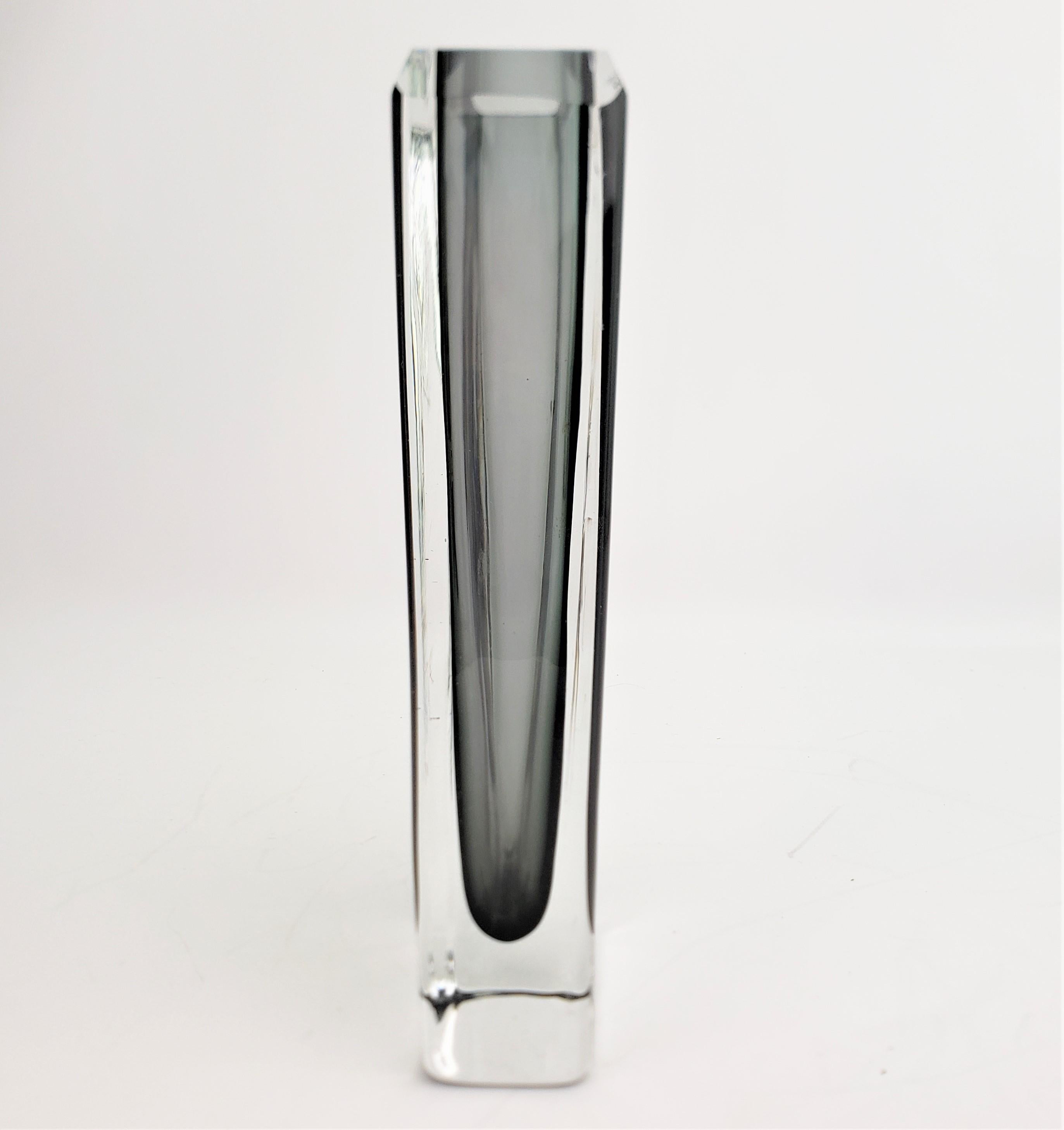 grey glass vase