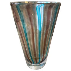 Mid-Century Modern Heavy Murano Glass Vase, circa 1970