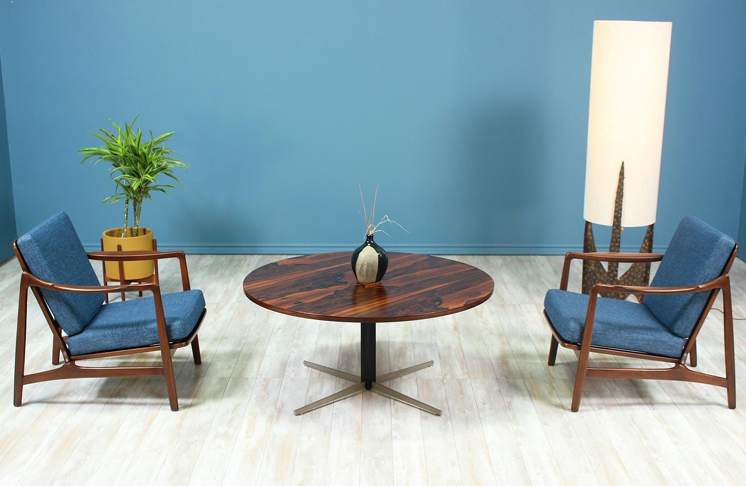 Mid-Century Modern Height-Adjustable Rosewood Dining / Coffee Table 5