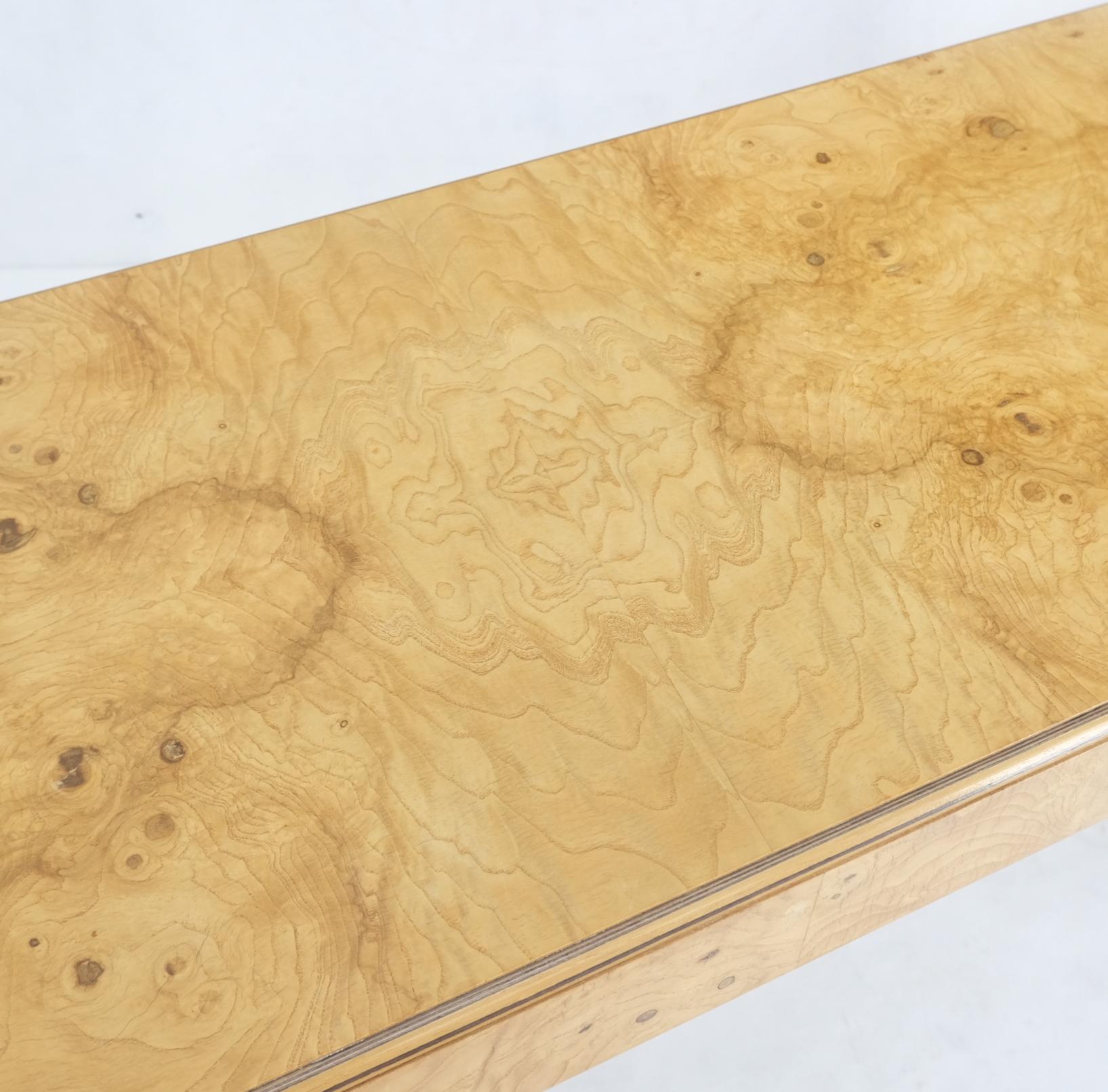 burlwood console table