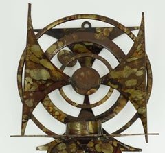 portavelas de pared henrik horst moderno de mediados de siglo hierro estilo brutalista