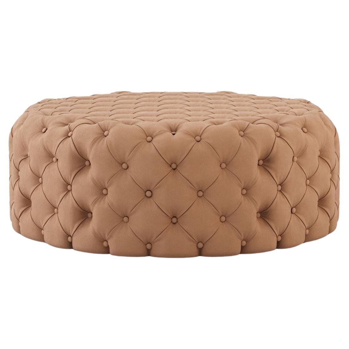 Mid-Century Modern Heritage Stool made with Leather, Handmade by Stylish Club