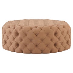 Mid-Century Modern Heritage Stool made with Leather, Handmade by Stylish Club