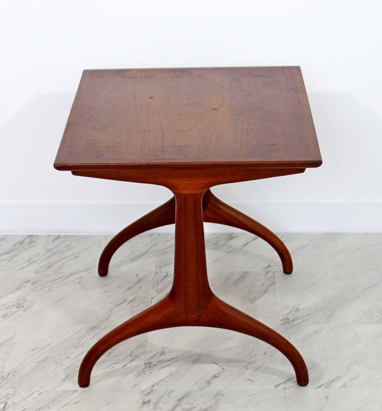 MidCentury Modern Heritage Henredon Horn Leg Side End Table, 1950s at