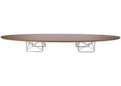 Mid-Century Modern Herman Miller Eames Elliptical Surfboard Coffee Table
