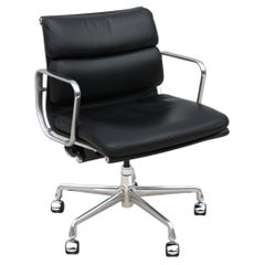 Mid-Century Modern Herman Miller Eames Soft Pad Black Leather Management Chair