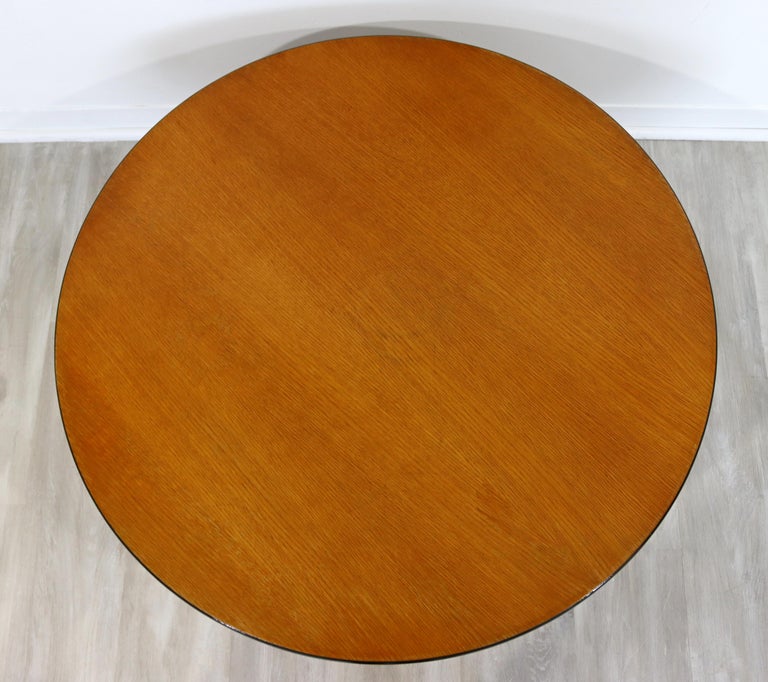 Mid-Century Modern Herman Miller Low Round Circular Coffee Table, 1960s In Good Condition For Sale In Keego Harbor, MI