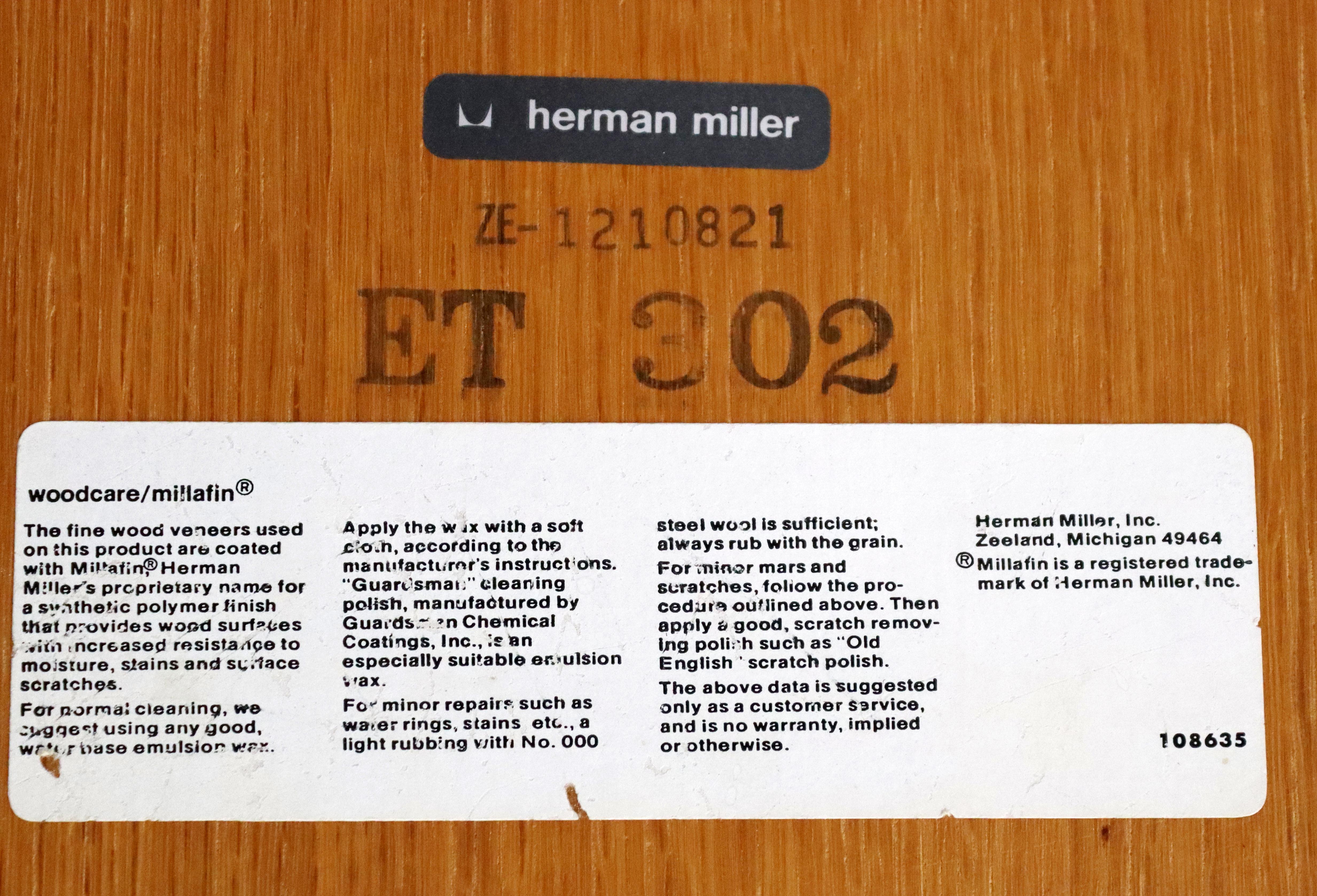 Mid-Century Modern Herman Miller niedriger runder Couchtisch, 1960er Jahre 1