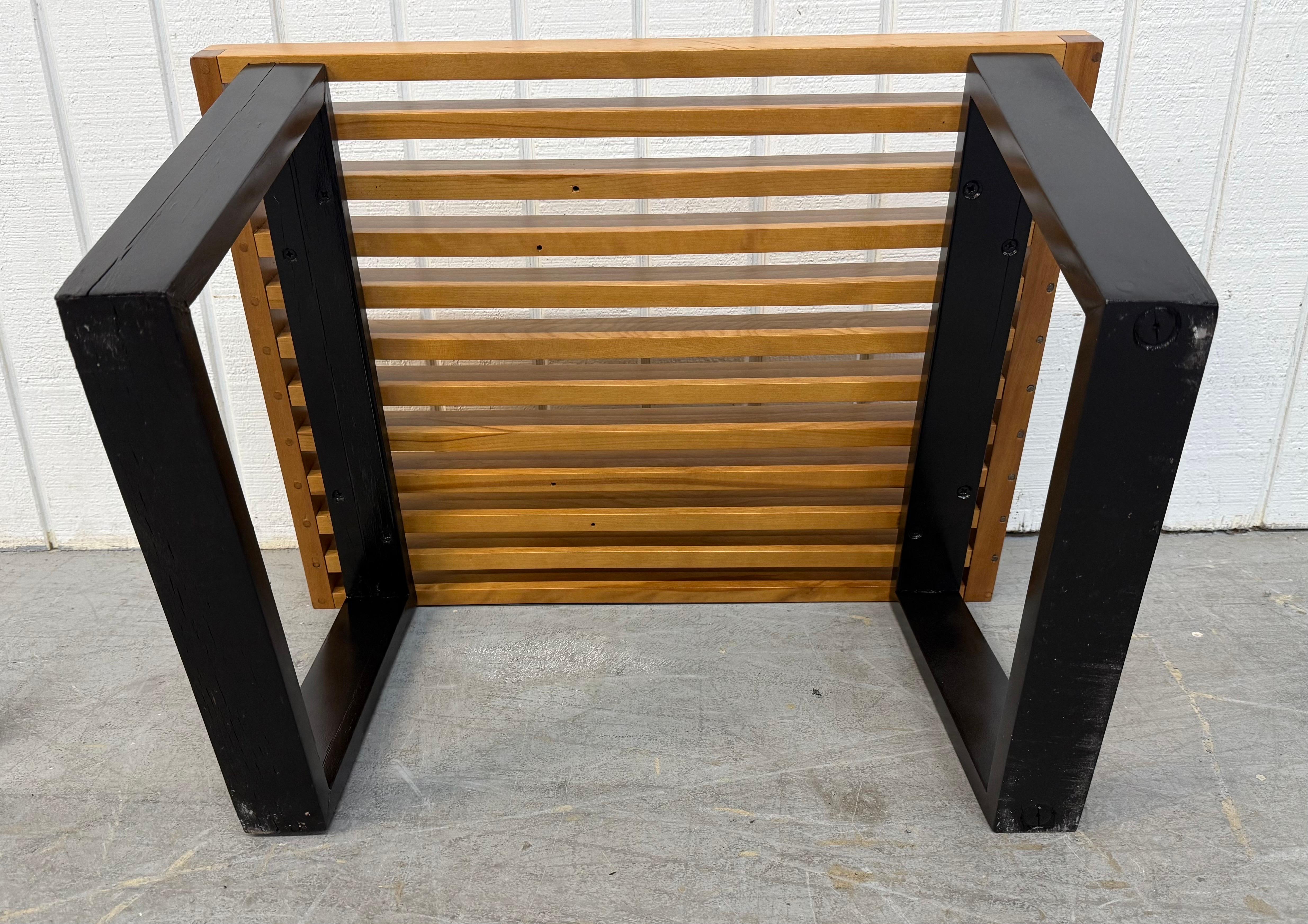 Banc à lattes de style Herman Miller moderne du milieu du siècle Bon état - En vente à Clarksboro, NJ