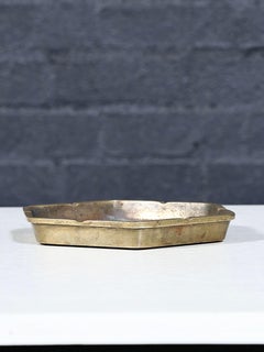 Mid-Century Modern Hexagonal Brass Tray