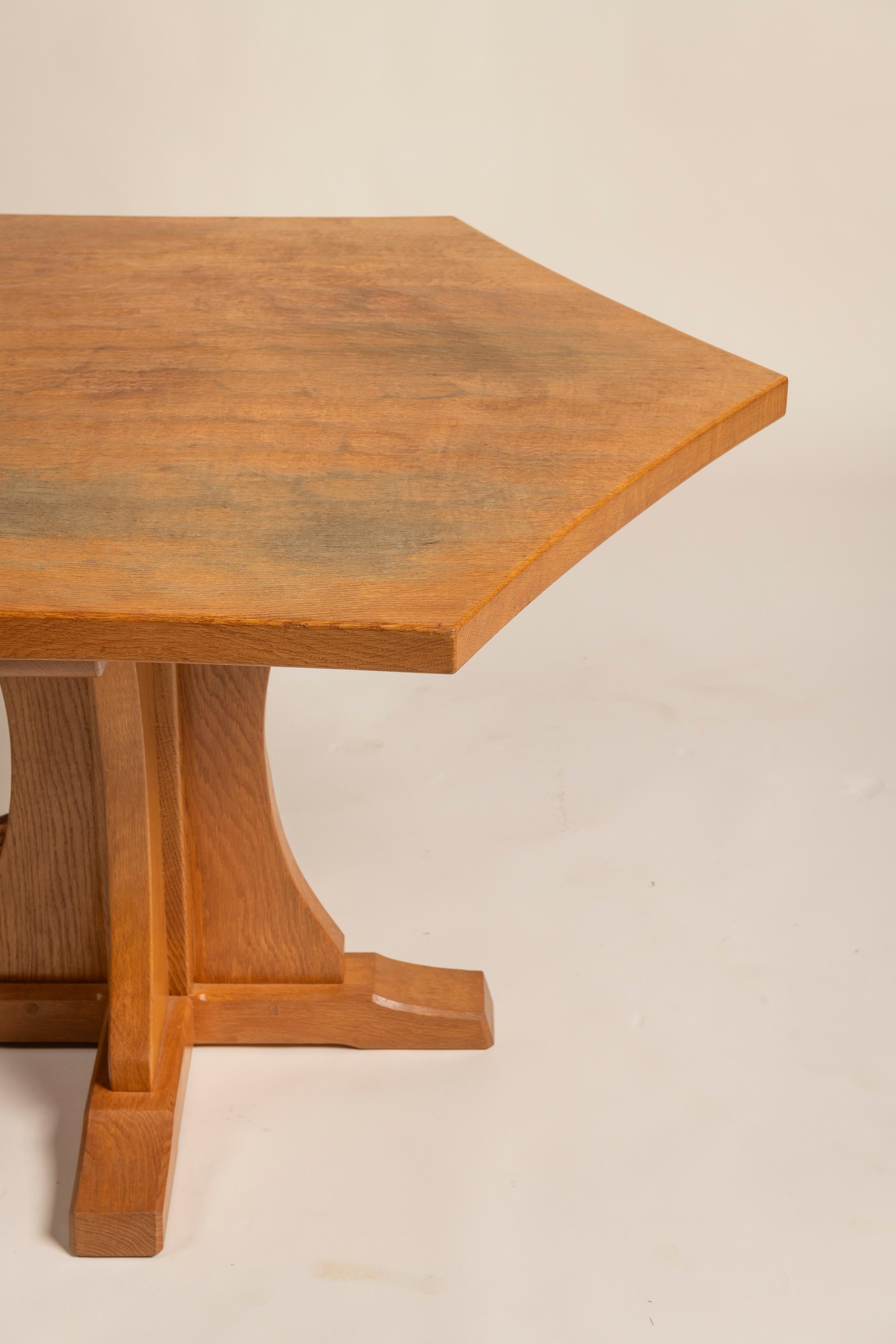 Mid-Century Modern Mid Century Modern Hexagonal Table in Oak by Robert 