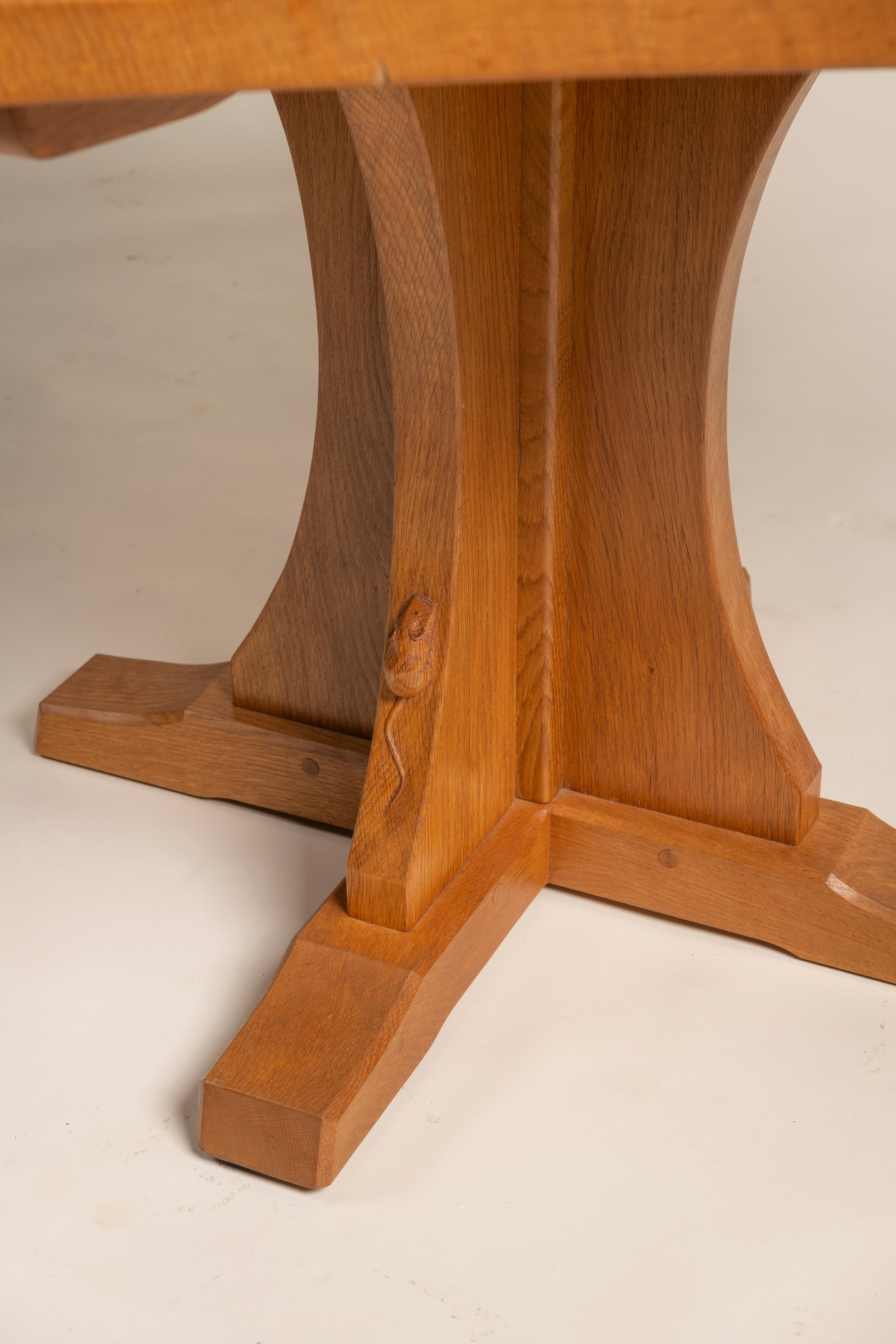 Mid Century Modern Hexagonal Table in Oak by Robert 