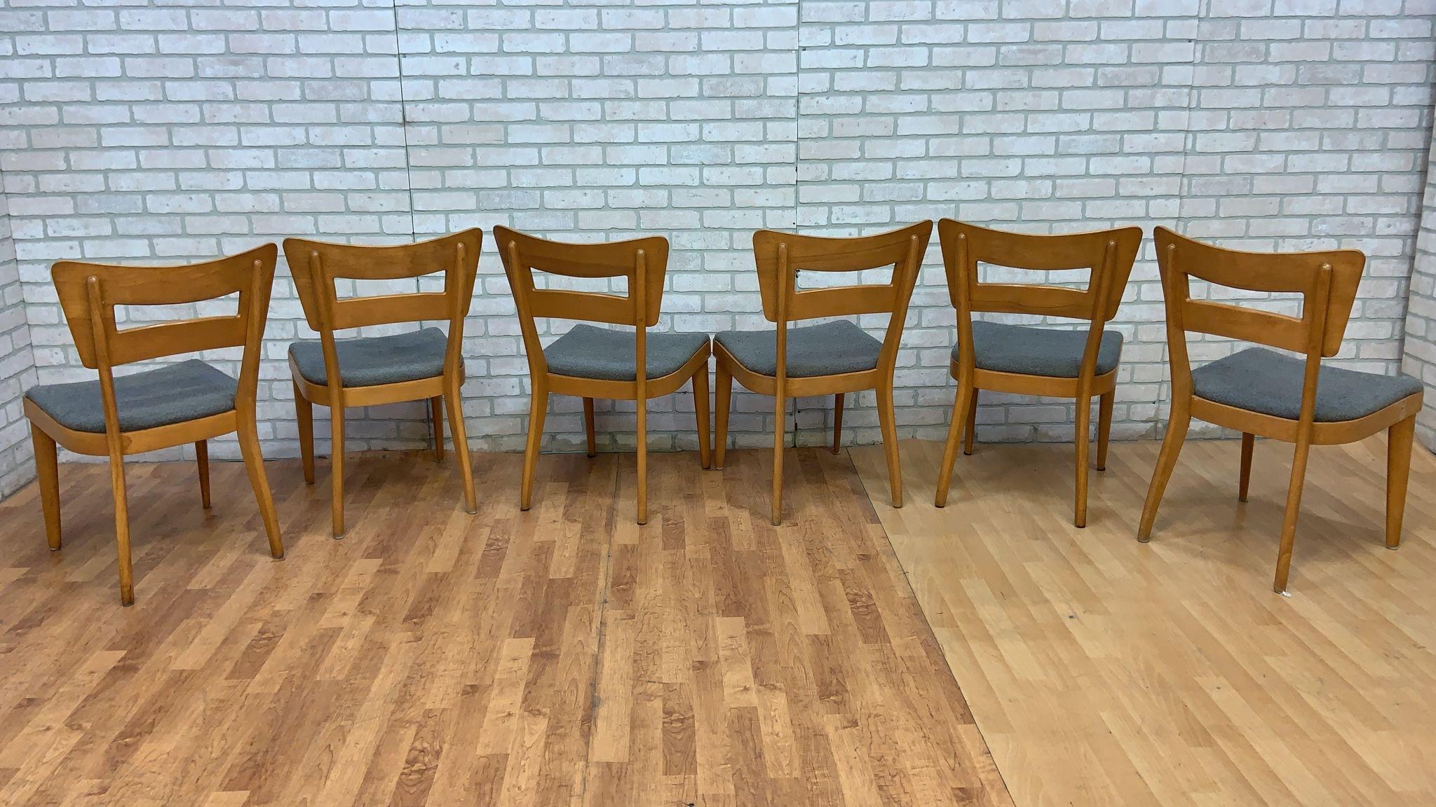 Hand-Crafted Mid Century Modern Heywood Wakefield 8 Piece Dining Set For Sale