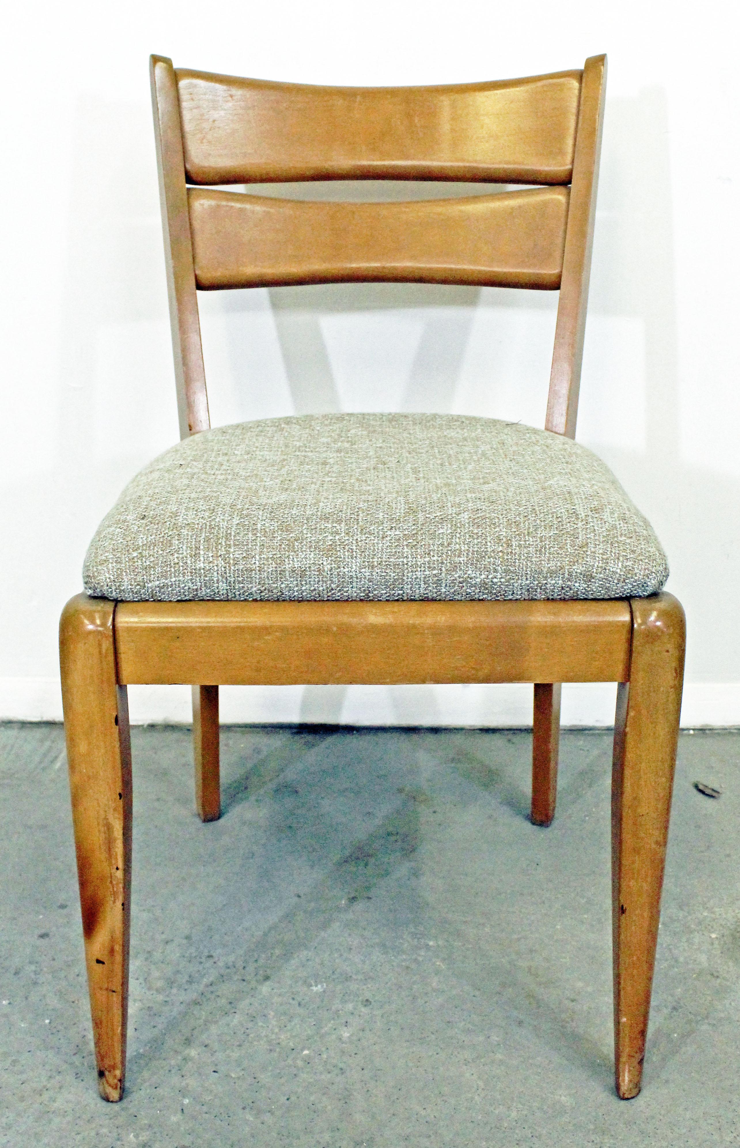 Birch Mid-Century Modern Heywood Wakefield 'Cat's Eye' Champagne Dining Chair M151