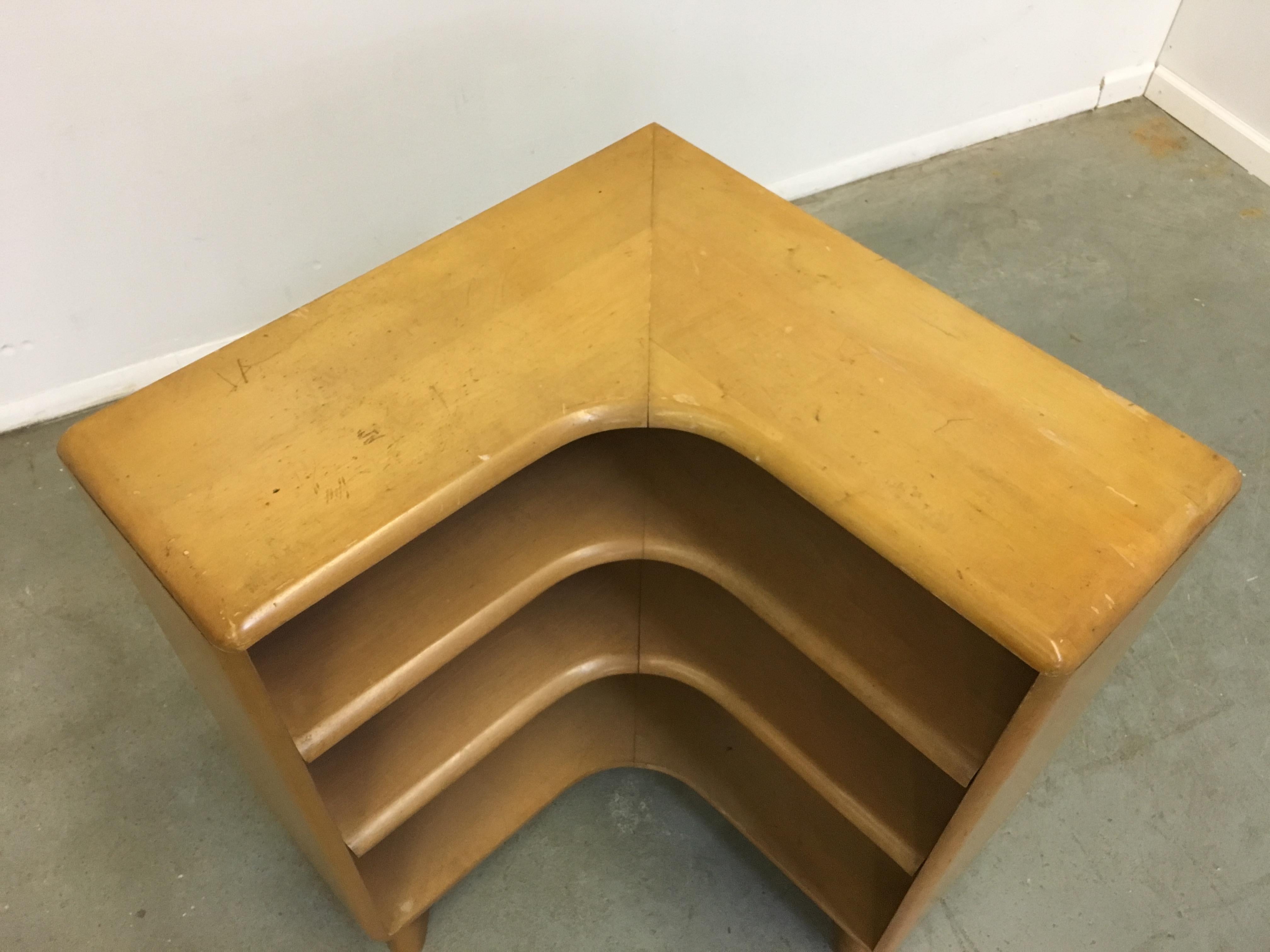 heywood wakefield corner cabinet