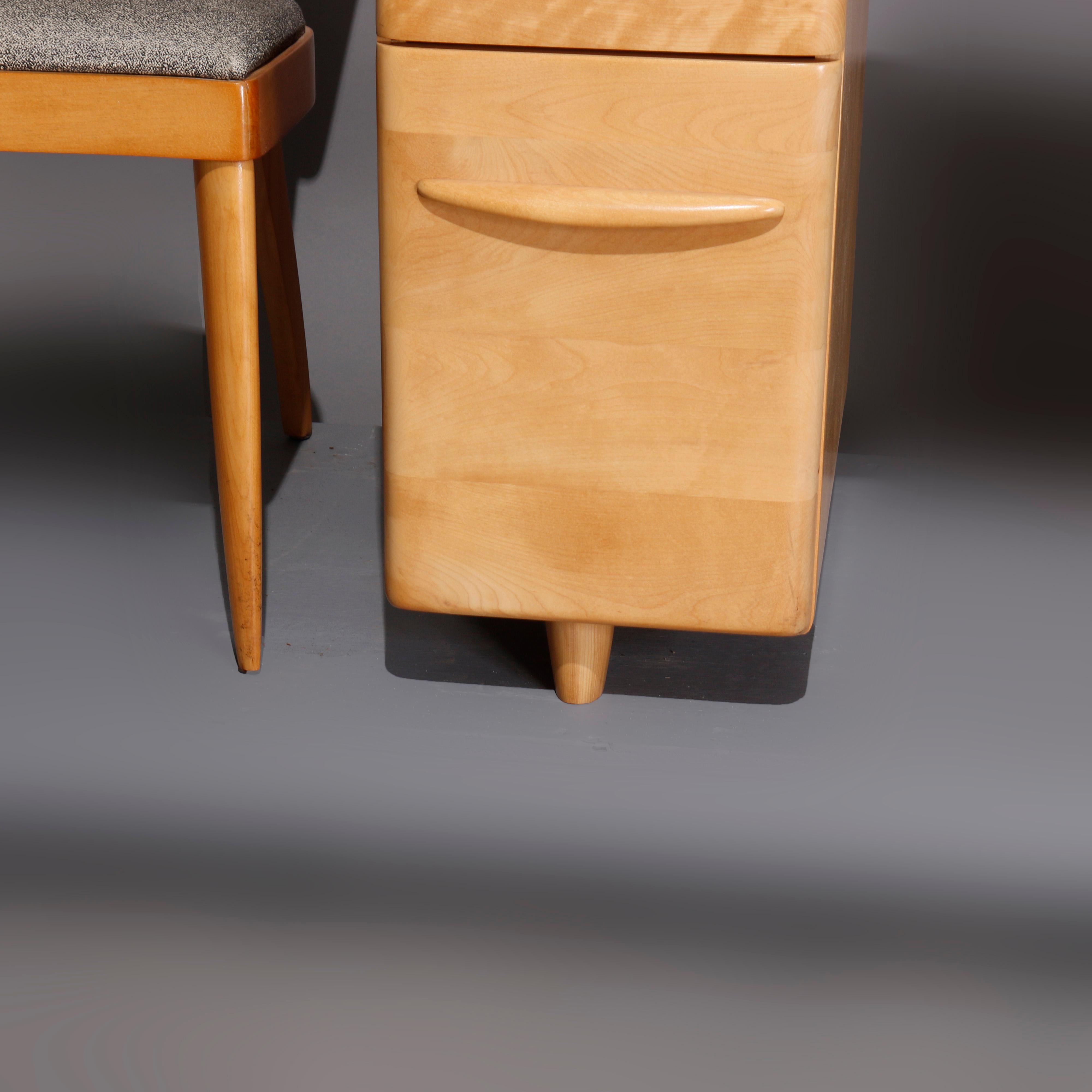 Mid-Century Modern Heywood Wakefield Champagne Desk & Chair, 20th Century 1