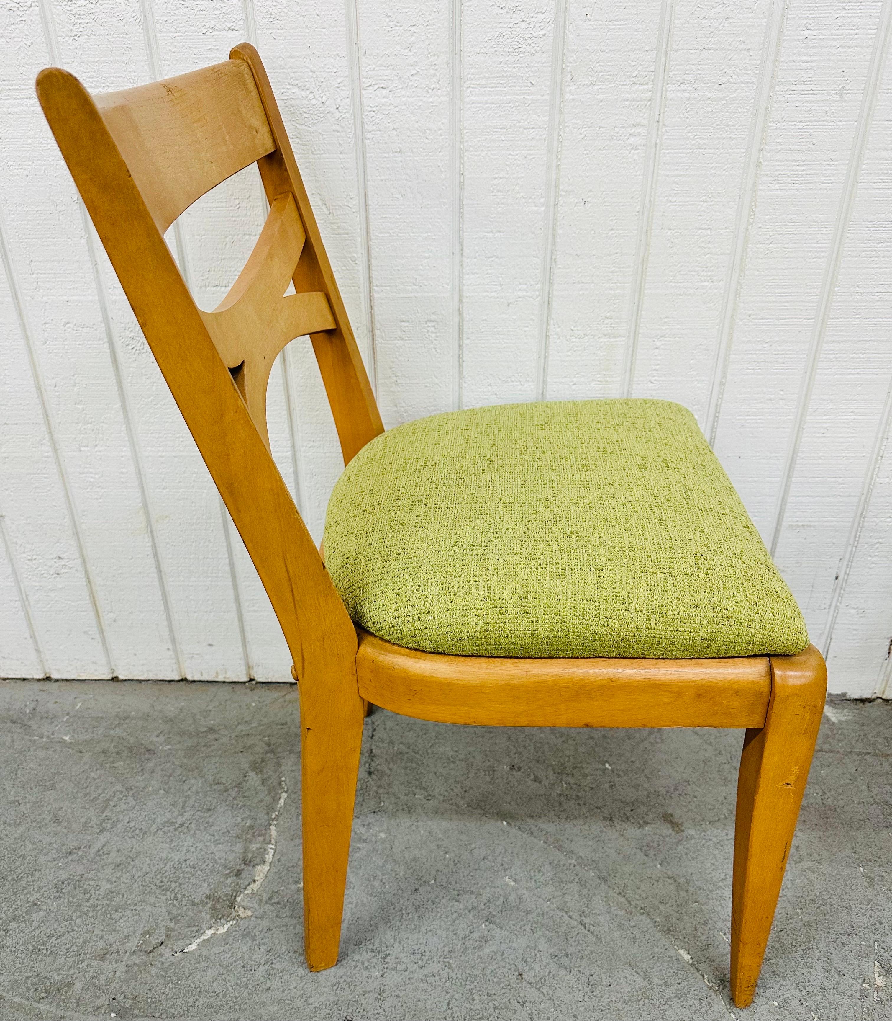 20th Century Mid-Century Modern Heywood Wakefield Champagne Dining Chairs - Set of 4