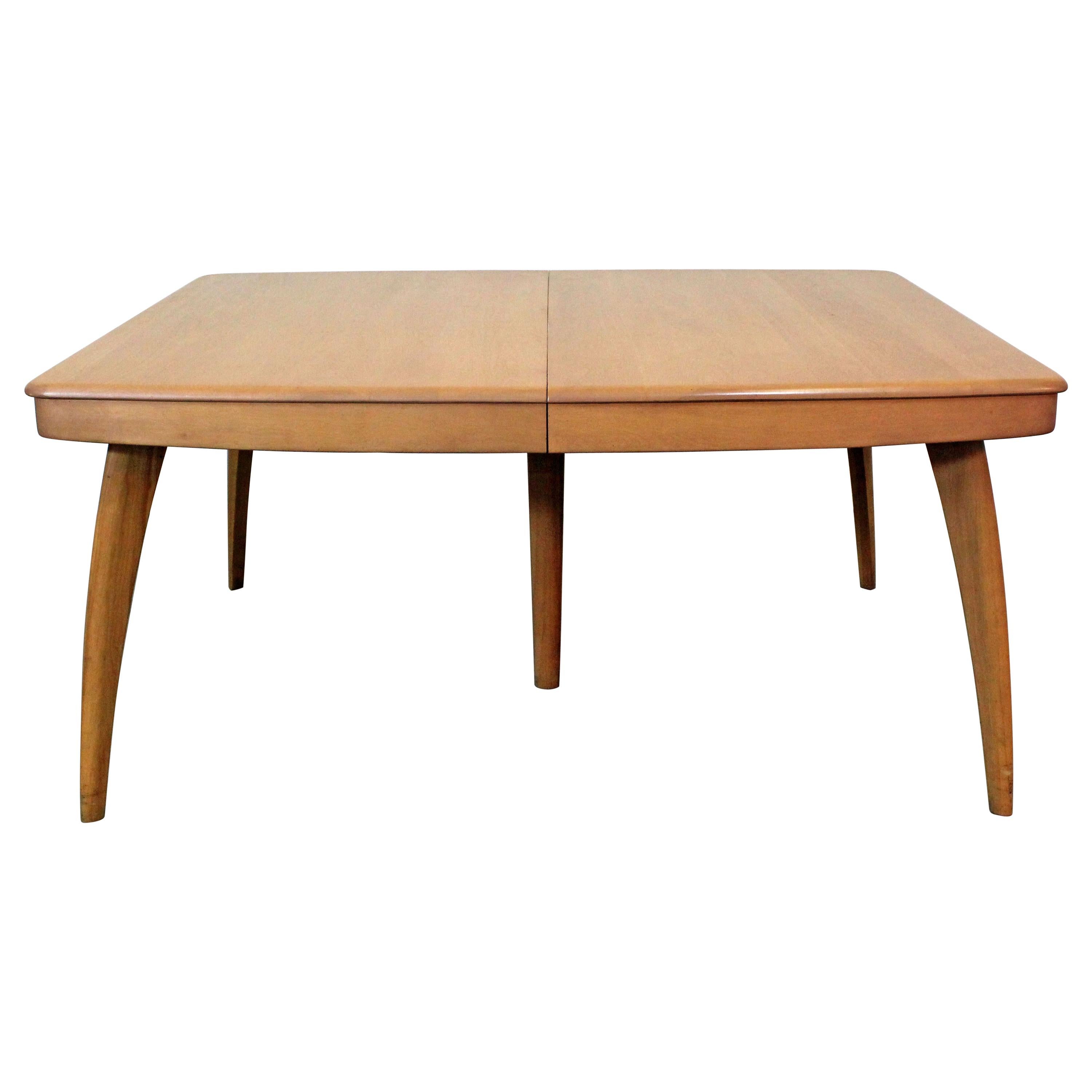 Mid-Century Modern Heywood-Wakefield Champagne Extendable Dining Table