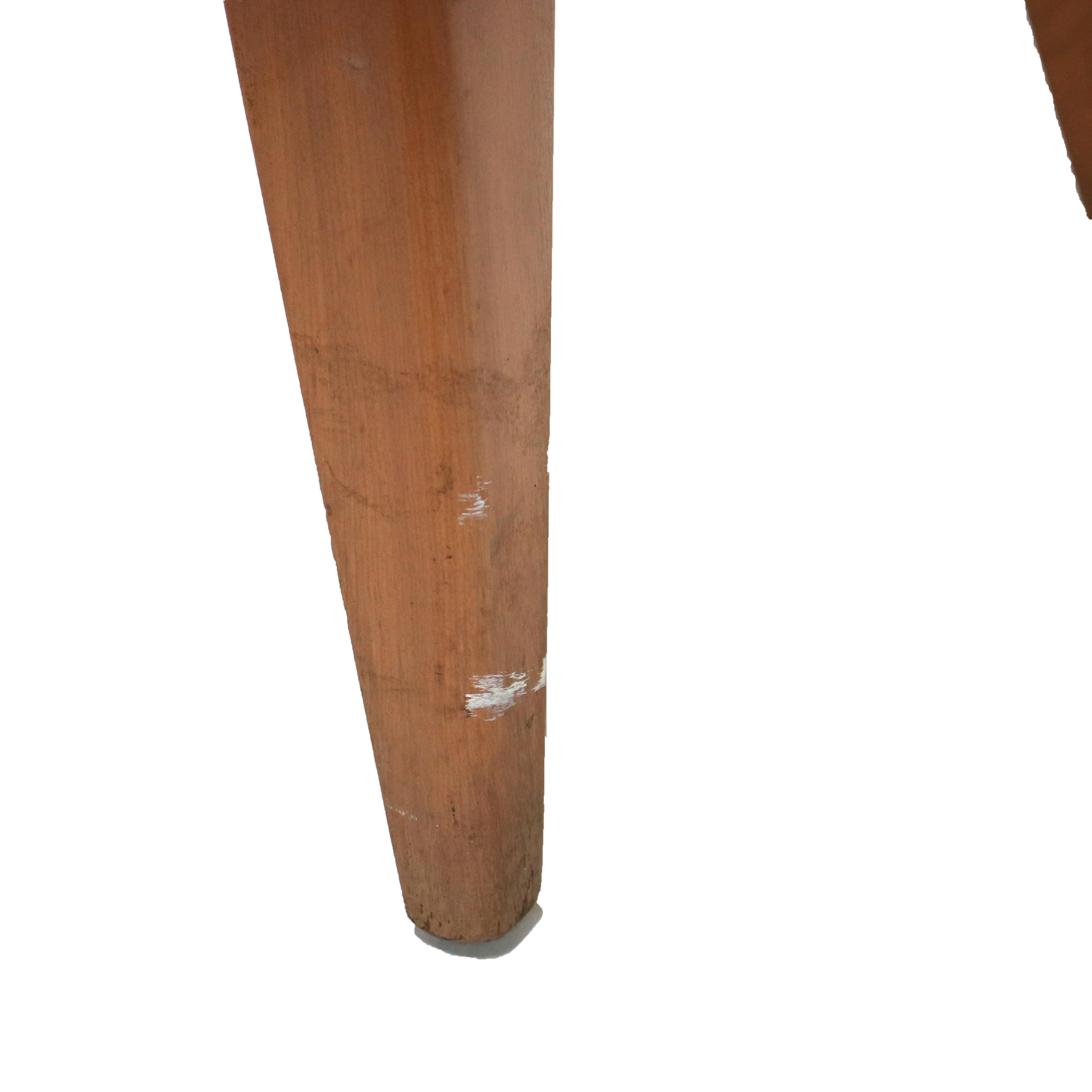Mid Century Modern Heywood Wakefield Champagne Maple Side Stand C1950 3