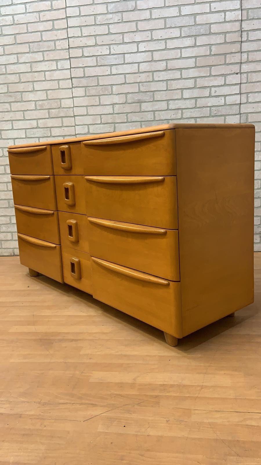 Mid-Century Modern Heywood Wakefield Champagne Twelve Drawer Dresser Chest 3