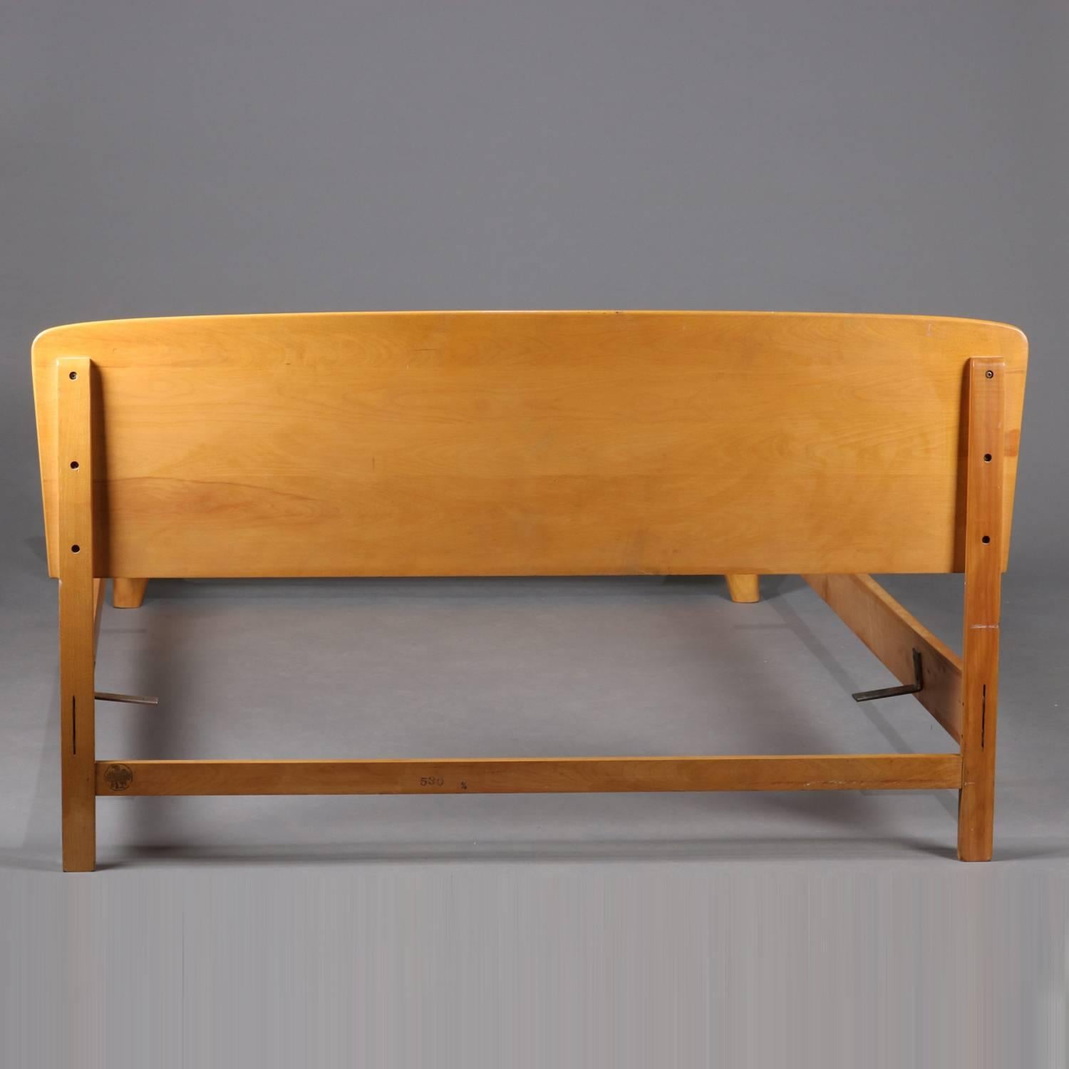 Mid-Century Modern Heywood Wakefield Dogbone Double/Full Bed Frame In Good Condition In Big Flats, NY
