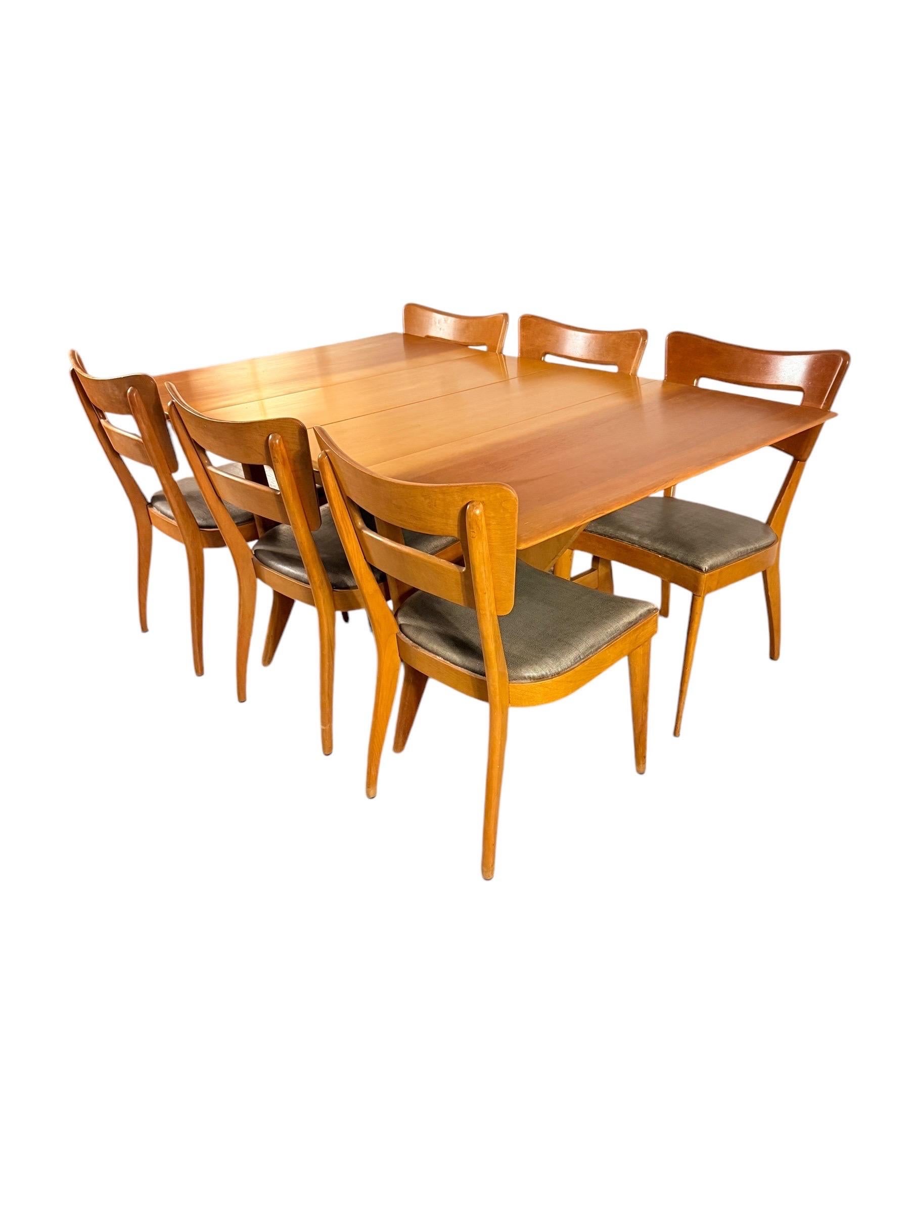 Table de salle à manger à abattant Heywood Wakefield Modernity en vente 4