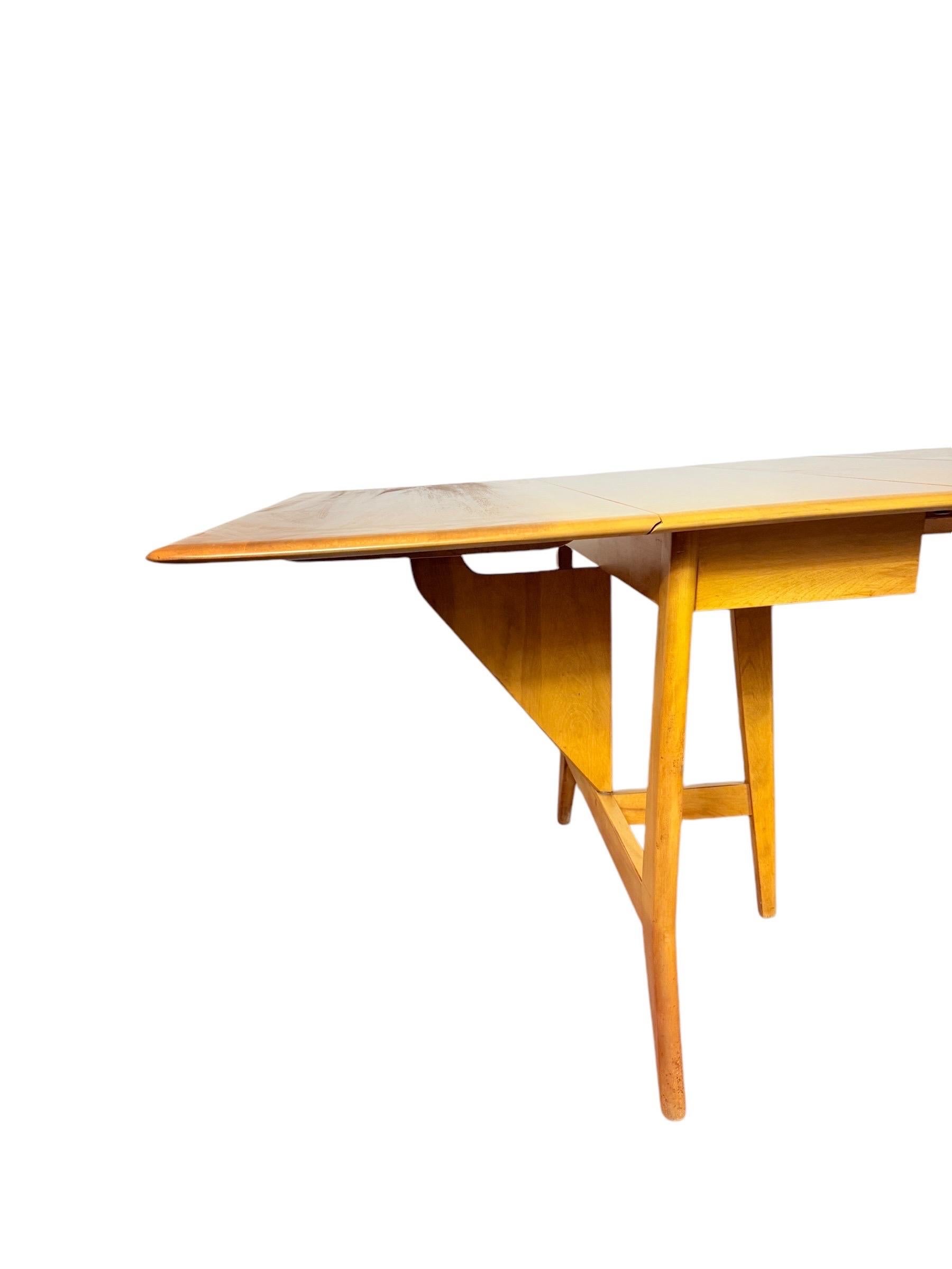 Table de salle à manger à abattant Heywood Wakefield Modernity en vente 6