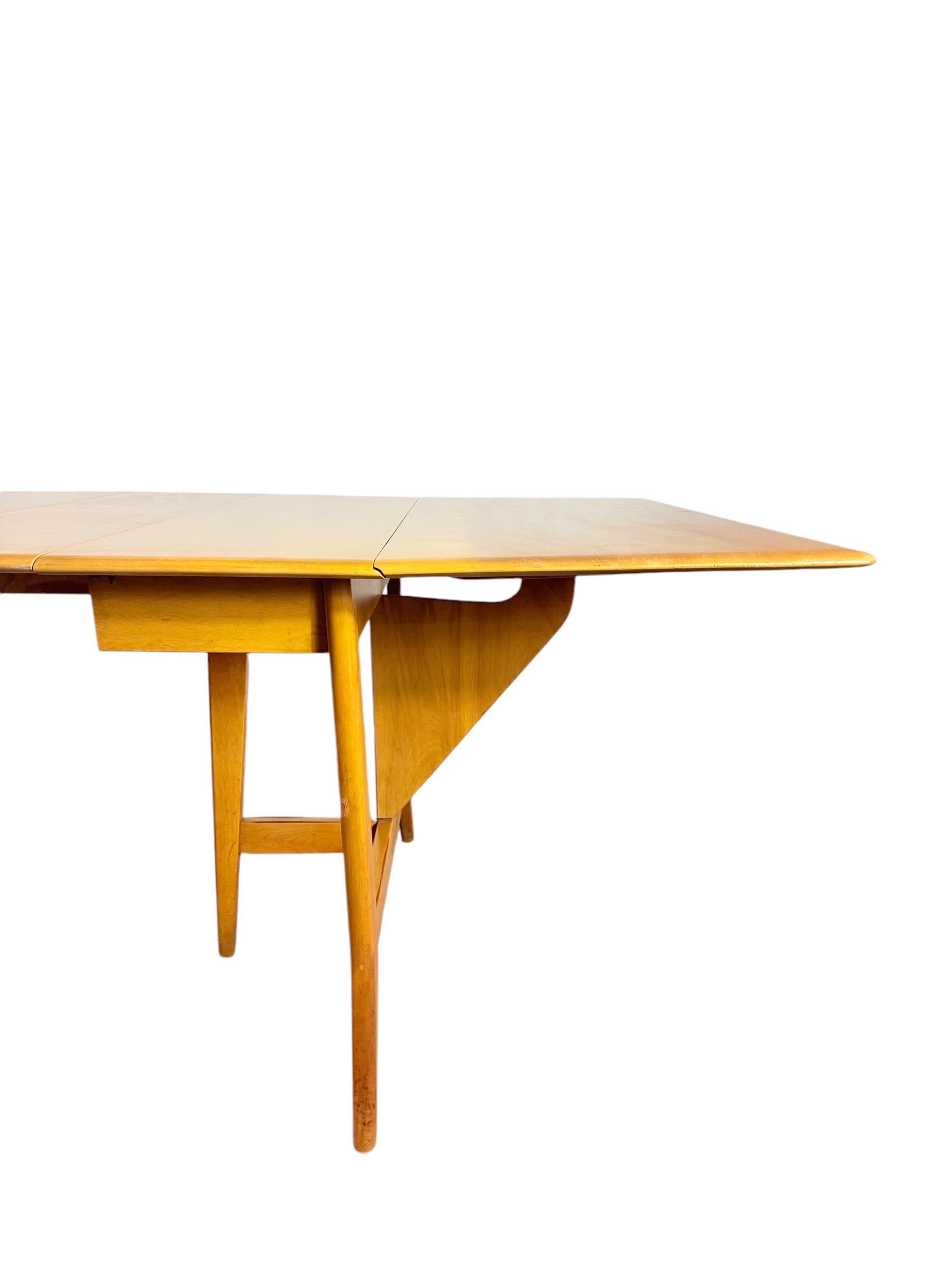 Table de salle à manger à abattant Heywood Wakefield Modernity en vente 7