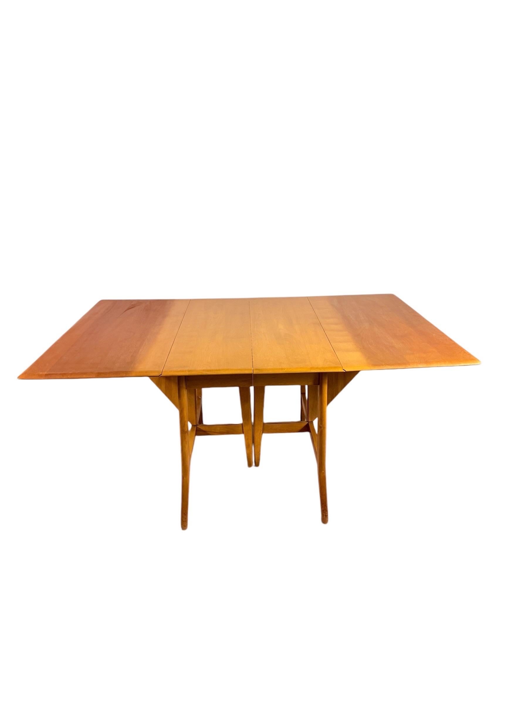 Table de salle à manger à abattant Heywood Wakefield Modernity Bon état - En vente à Brooklyn, NY