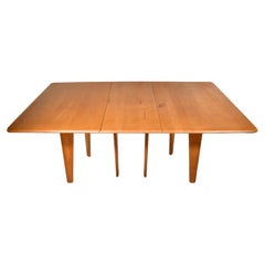 Vintage Mid-Century Modern Heywood Wakefield Drop Leaf Dining Table