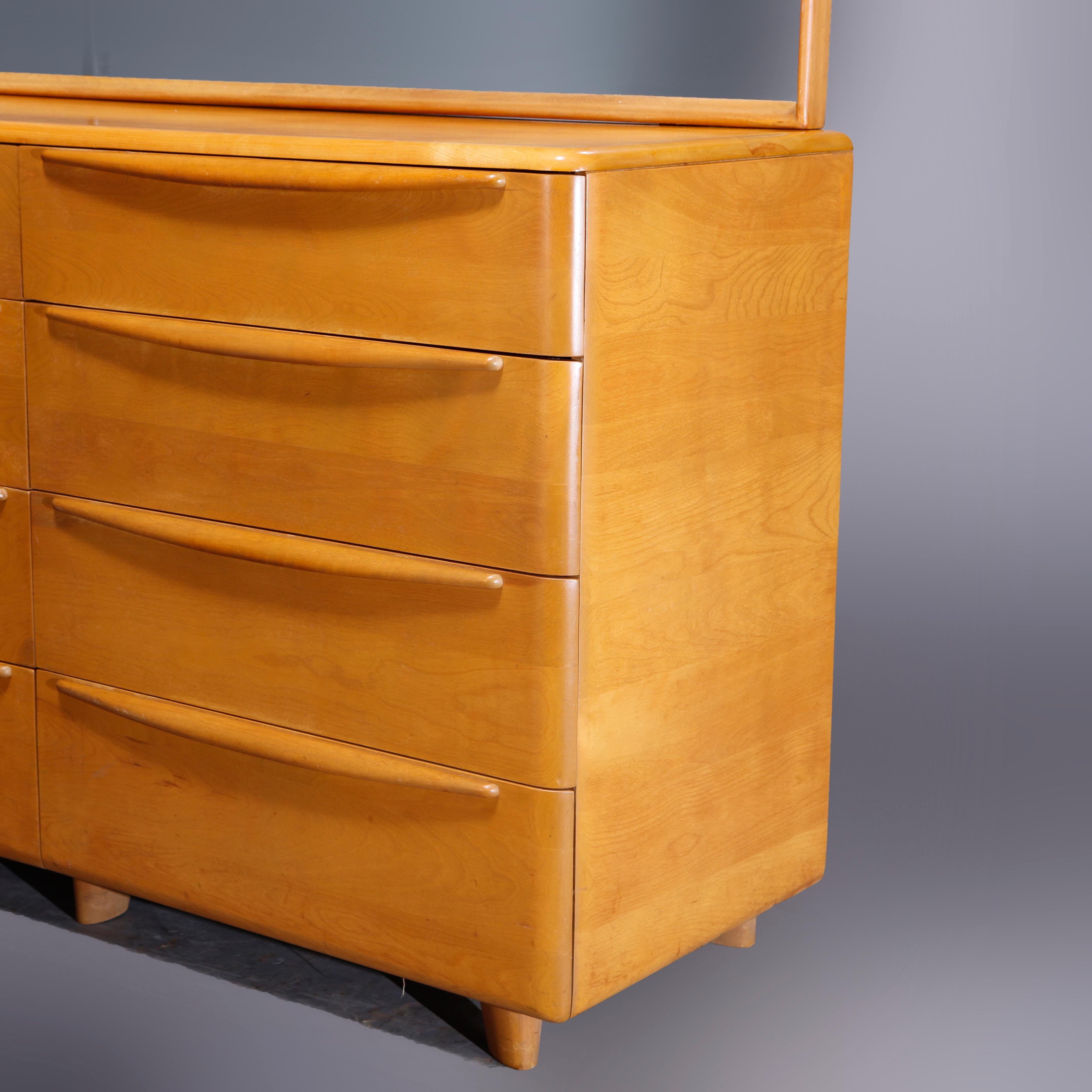 Mid-Century Modern Heywood Wakefield Encore 8 Drawer with Mirror, Wheat, c1950 3
