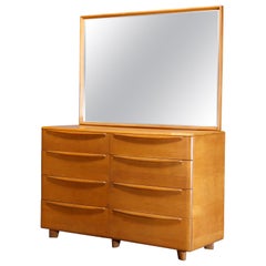 Mid-Century Modern Heywood Wakefield Encore 8 Drawer with Mirror, Wheat, c1950