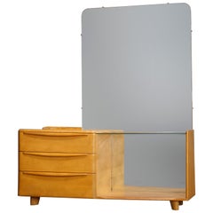 Mid-Century Modern Heywood Wakefield Encore Dressing Table in Wheat Finish, 1952