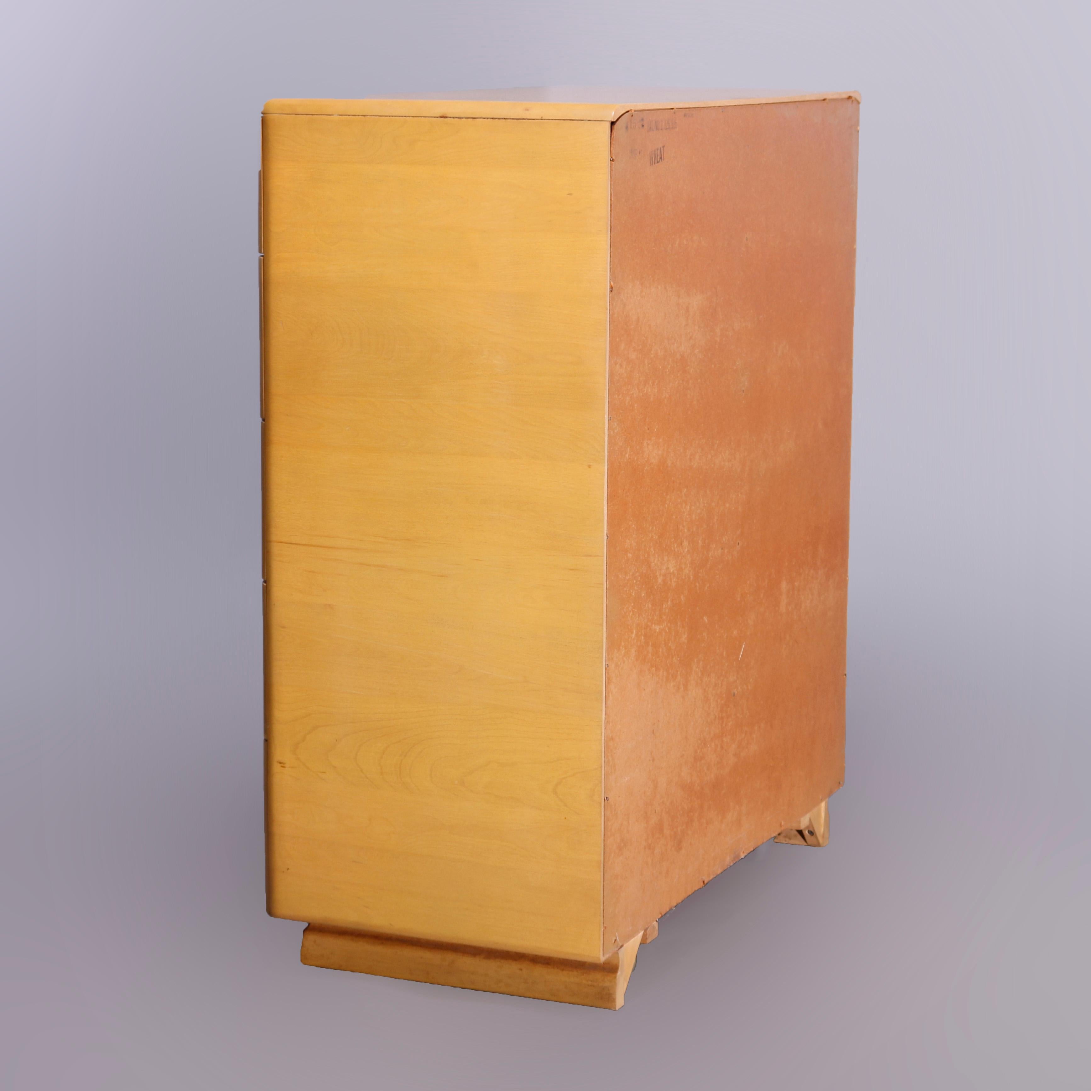 Mid-Century Modern Heywood Wakefield Encore Tall Dresser, Wheat, Circa 1950 2