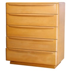 Mid-Century Modern Heywood Wakefield Encore Tall Dresser, Wheat, Circa 1950