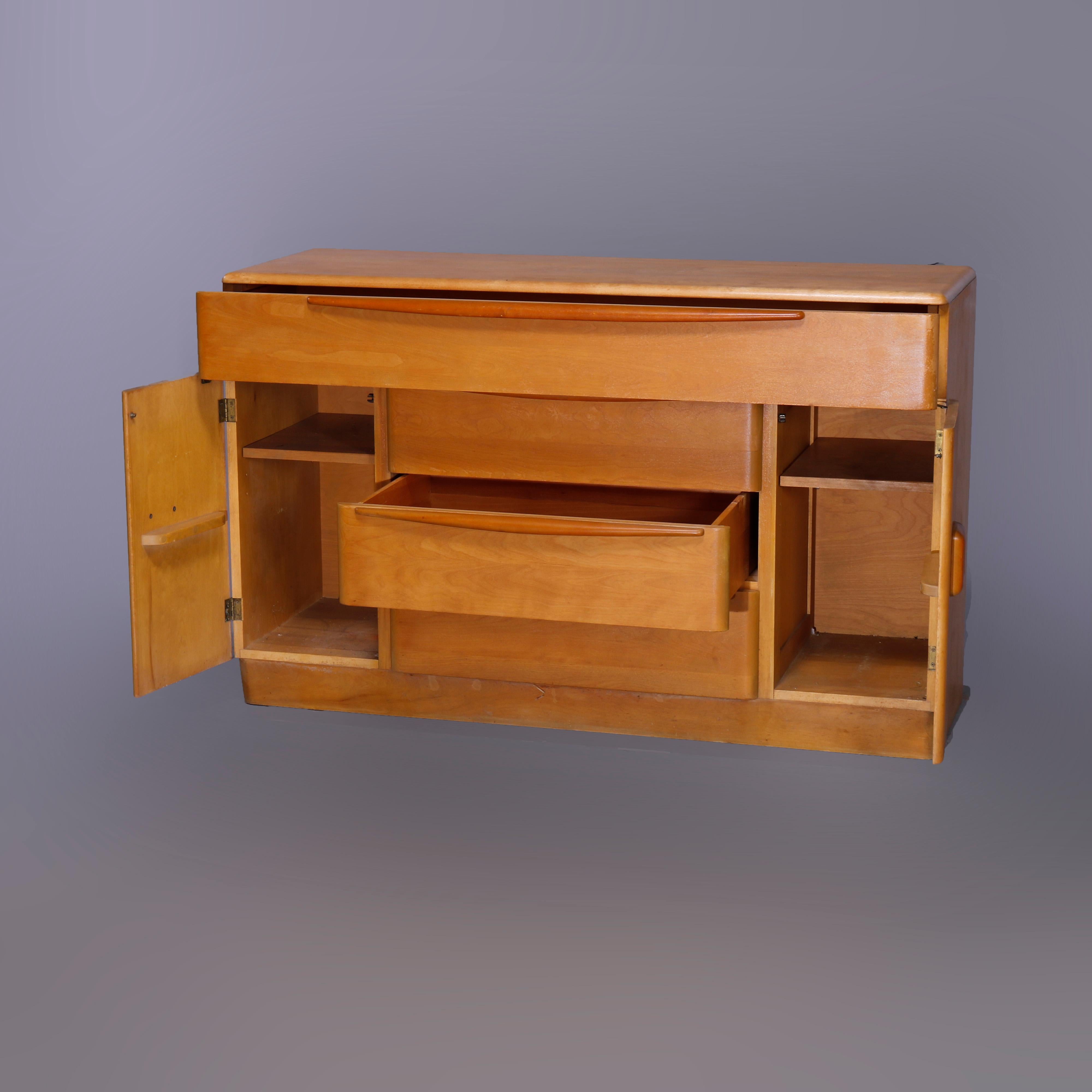 Wood Mid-Century Modern Heywood Wakefield Isabel Sideboard in Wheat, c1950