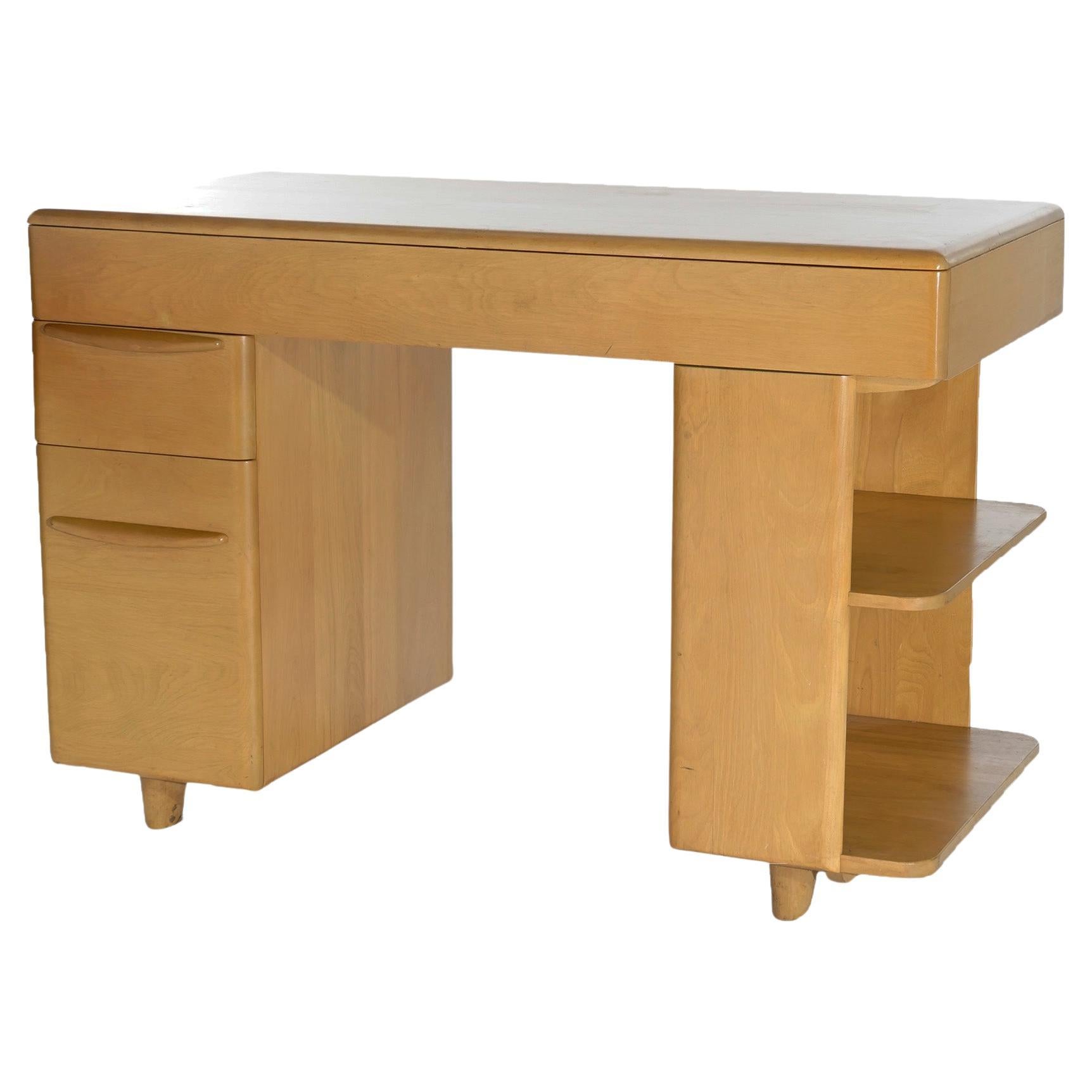 Mid-Century Modern Heywood Wakefield Kneehole Desk Circa 1950